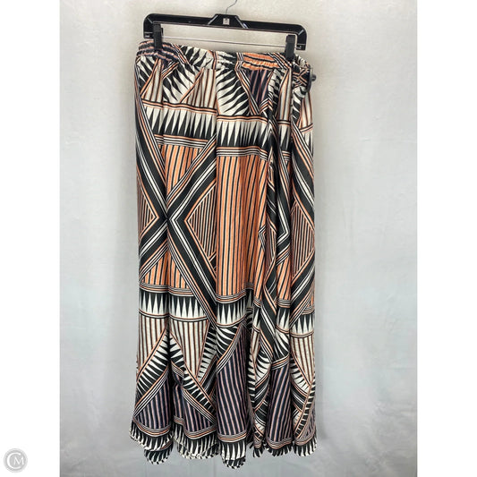 Skirt Maxi By Ashley Stewart In Orange & White, Size: 2x
