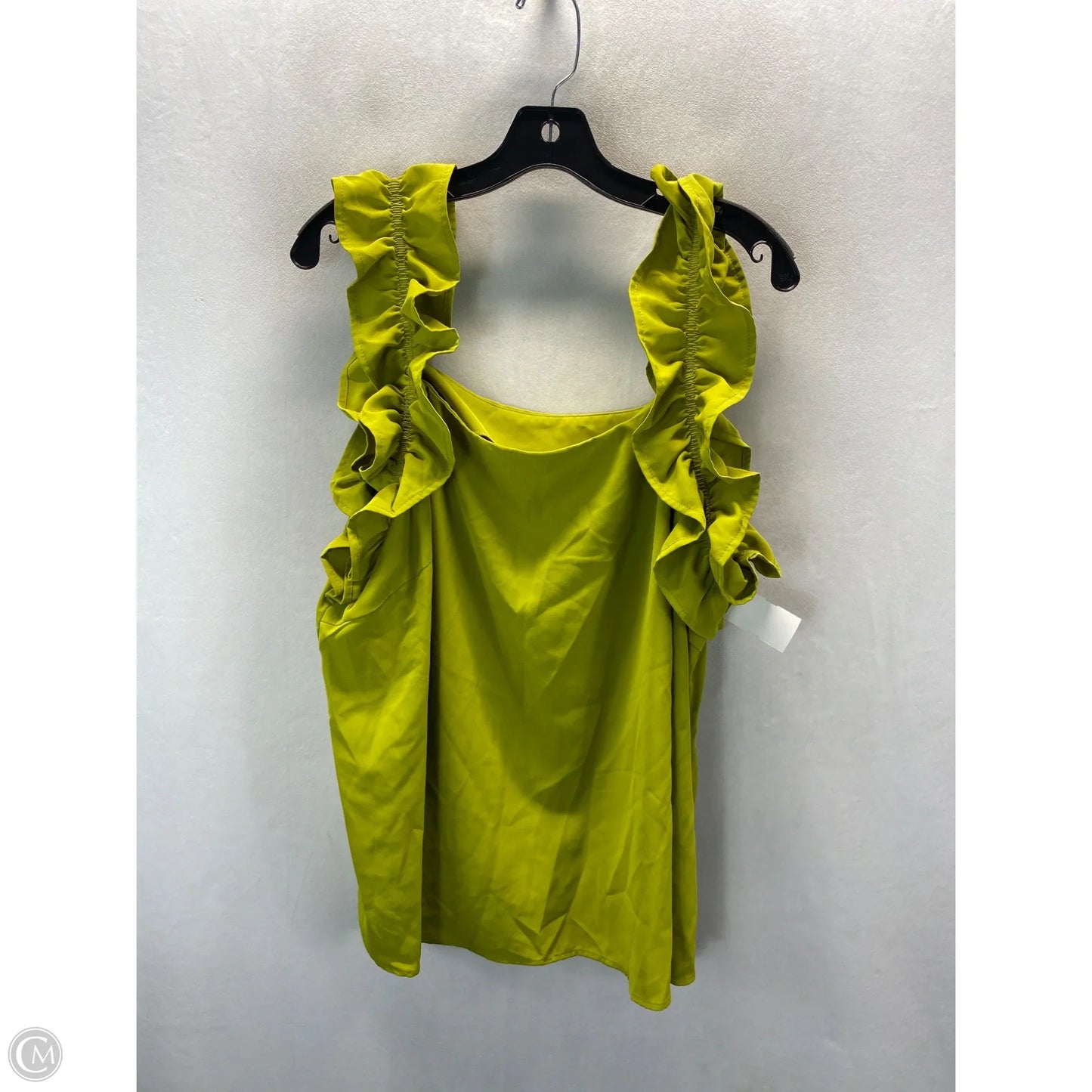 Top Sleeveless Basic By Shein In Green, Size: 3x