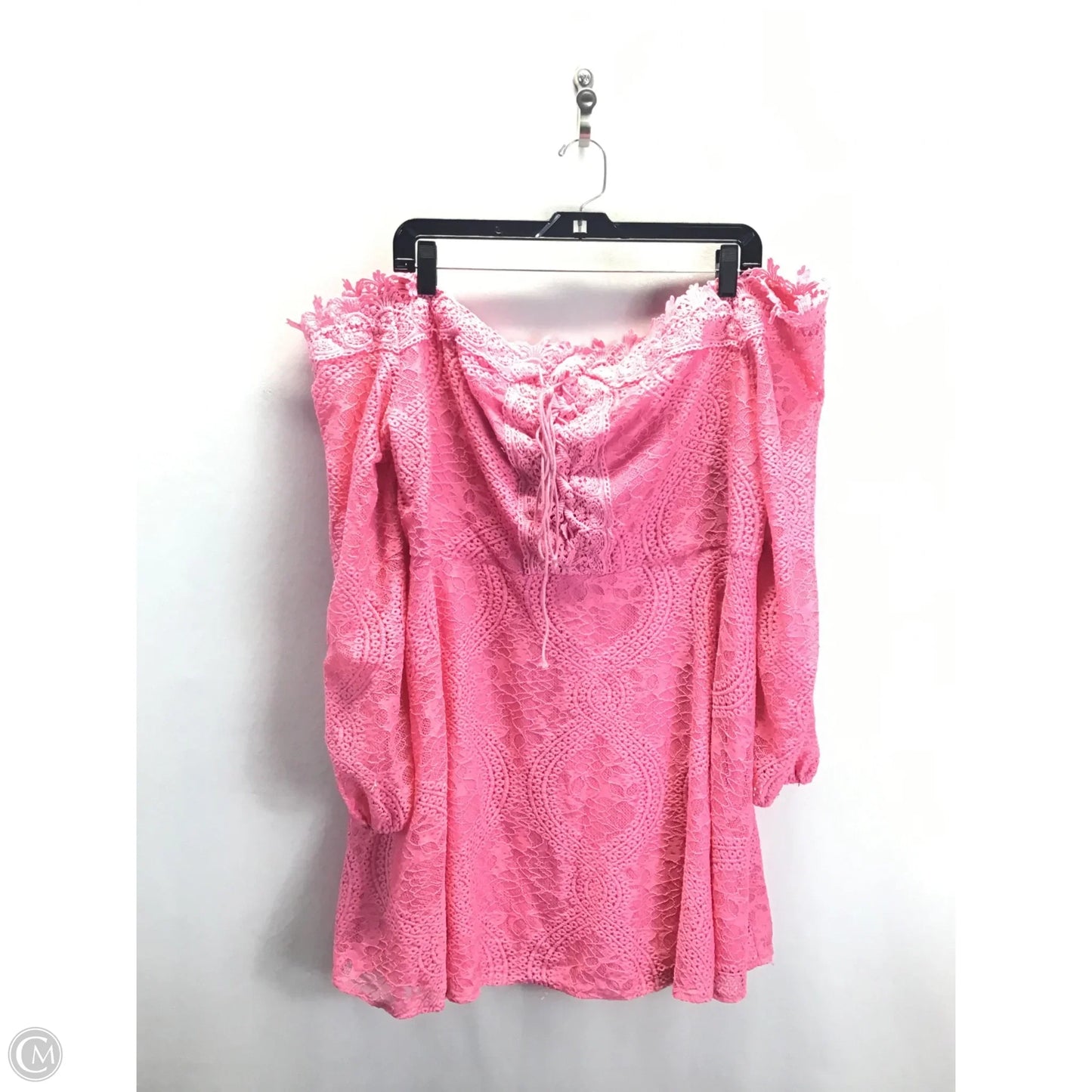 Dress Casual Short By Clothes Mentor In Pink, Size: 3x