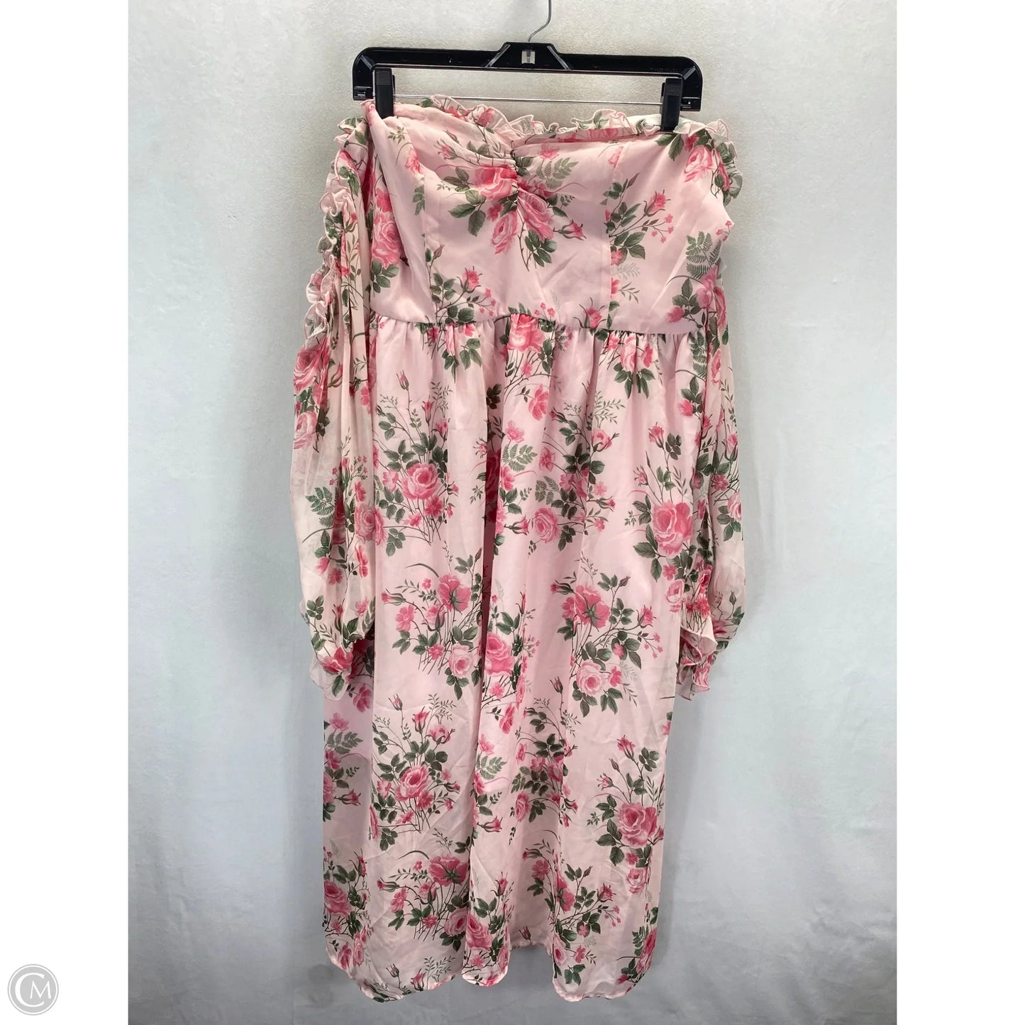 Dress Casual Midi By Clothes Mentor In Floral Print, Size: 3x