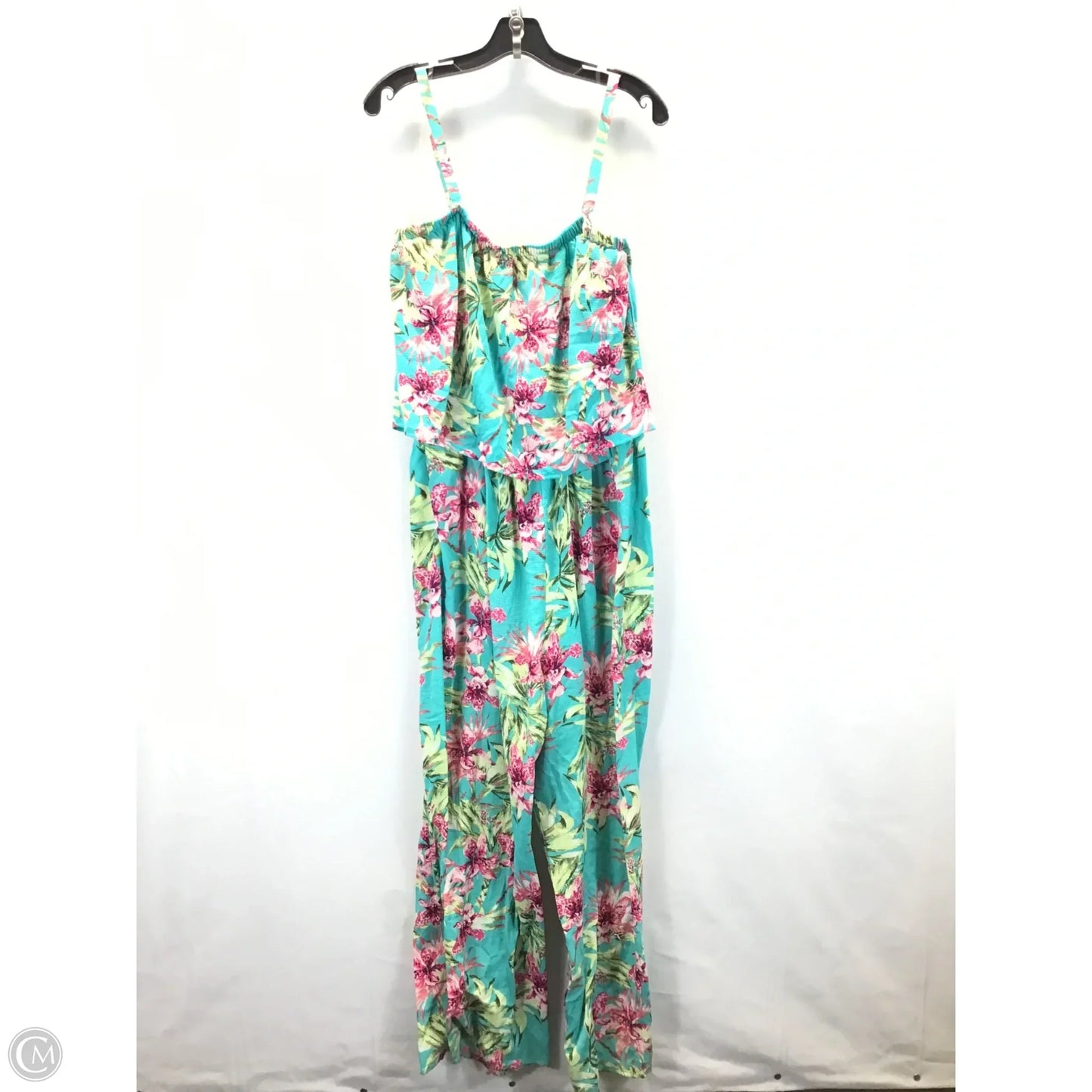 Jumpsuit By Time And Tru In Floral Print, Size: 1x