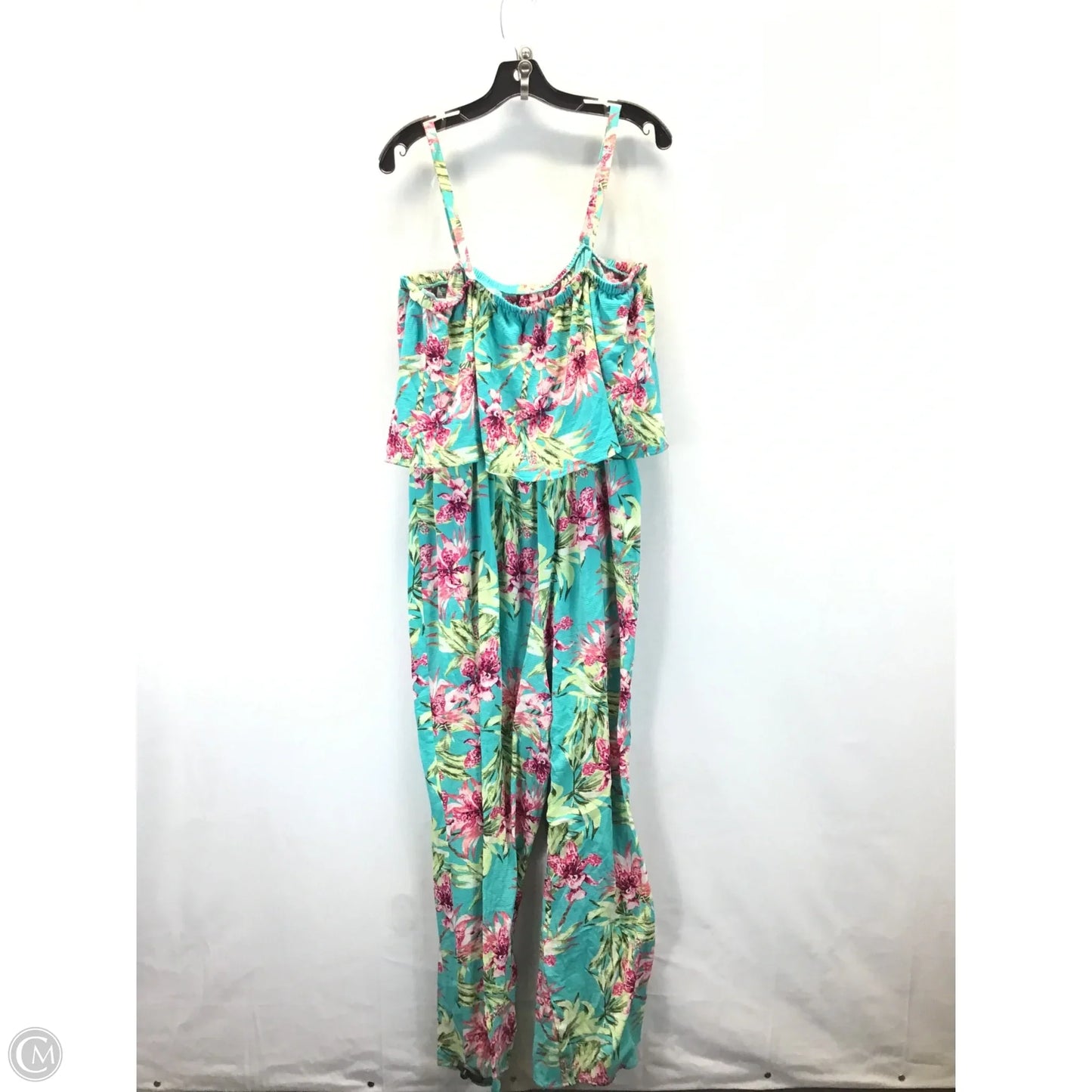Jumpsuit By Time And Tru In Floral Print, Size: 1x