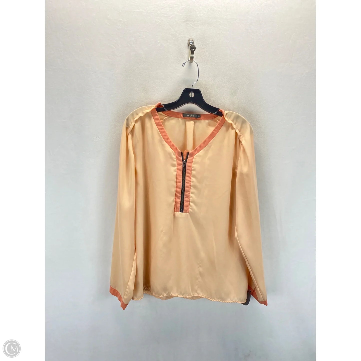 Top Long Sleeve By Clothes Mentor In Peach, Size: Xl