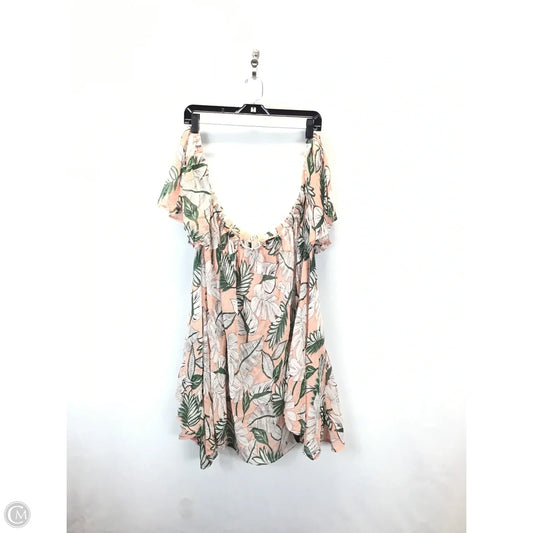 Dress Casual Short By Boohoo Boutique In Tropical Print, Size: M