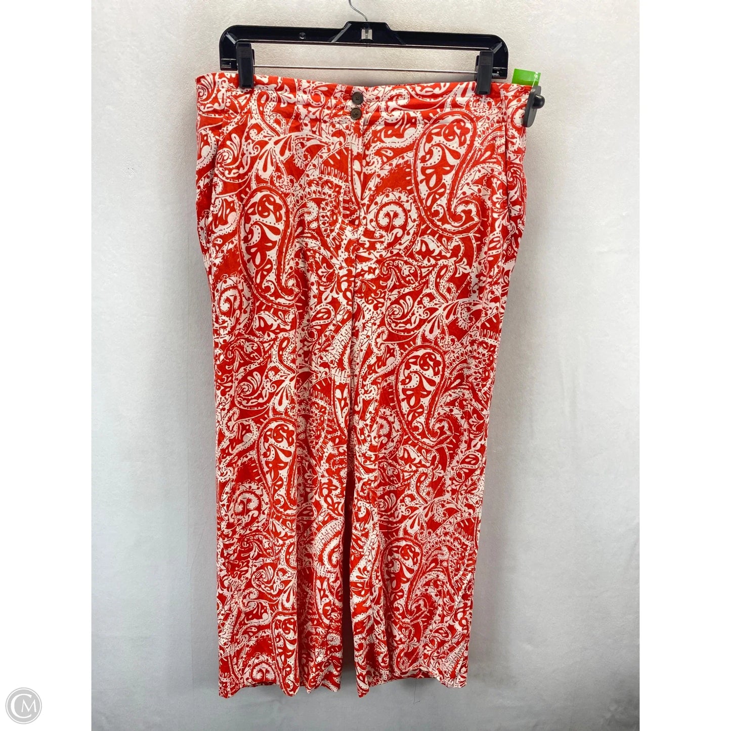 Pants Other By Loft In Orange & White, Size: 8