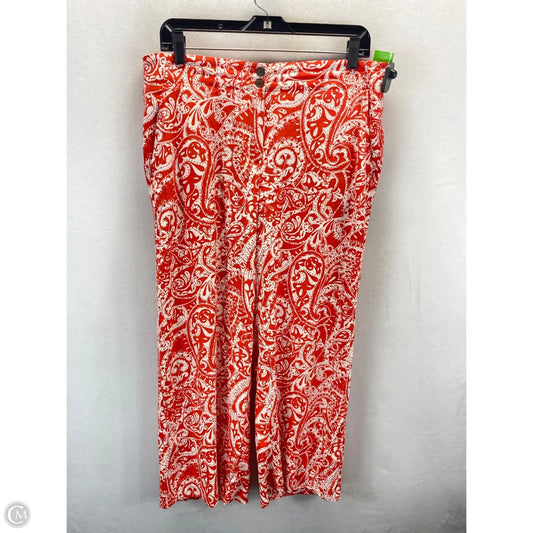 Pants Other By Loft In Orange & White, Size: 8