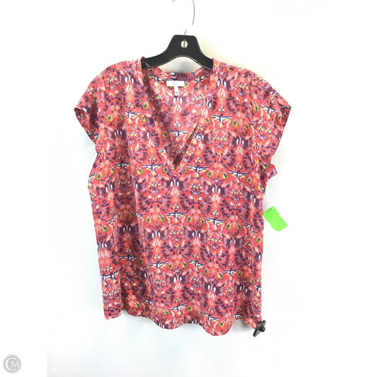 Top Short Sleeve By Joie In Red, Size: L