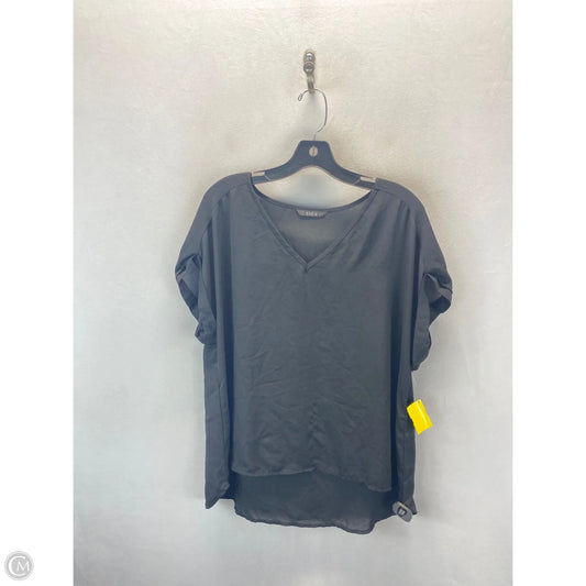 Top Short Sleeve By Shein In Black, Size: Xl