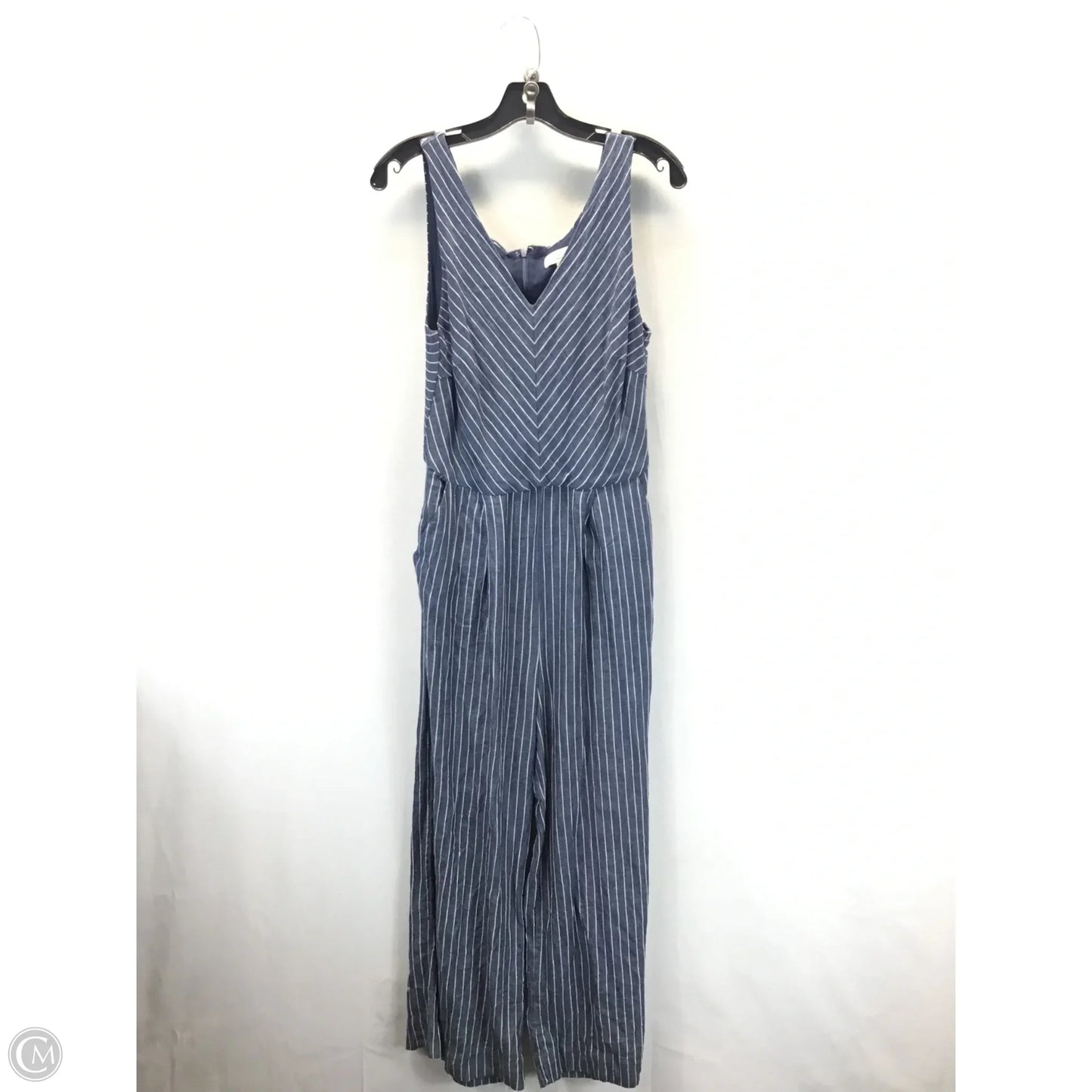 Jumpsuit By Rachel Zoe In Blue & Cream, Size: 6