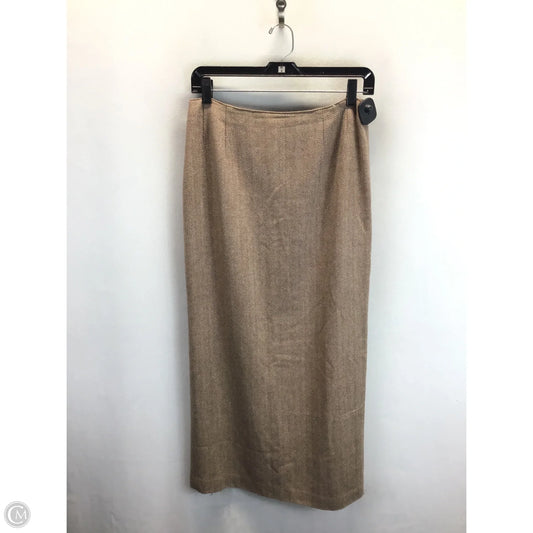 Skirt Midi By Apart In Cream & Tan, Size: 8