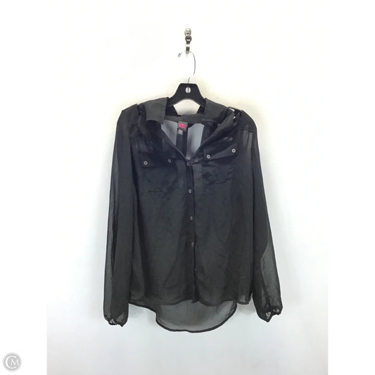 Top Long Sleeve By Bebe In Sheer, Size: Xl