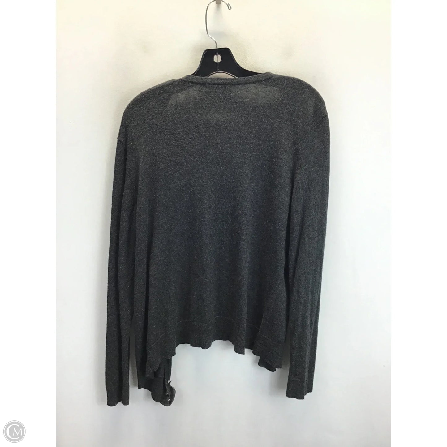 Sweater Cardigan By New York And Co In Grey, Size: L