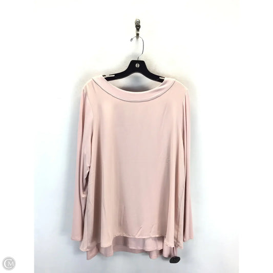 Top Long Sleeve By J. Jill In Pink, Size: L