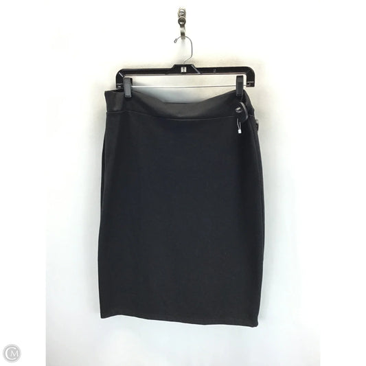 Skirt Midi By Clothes Mentor In Black, Size: 2x