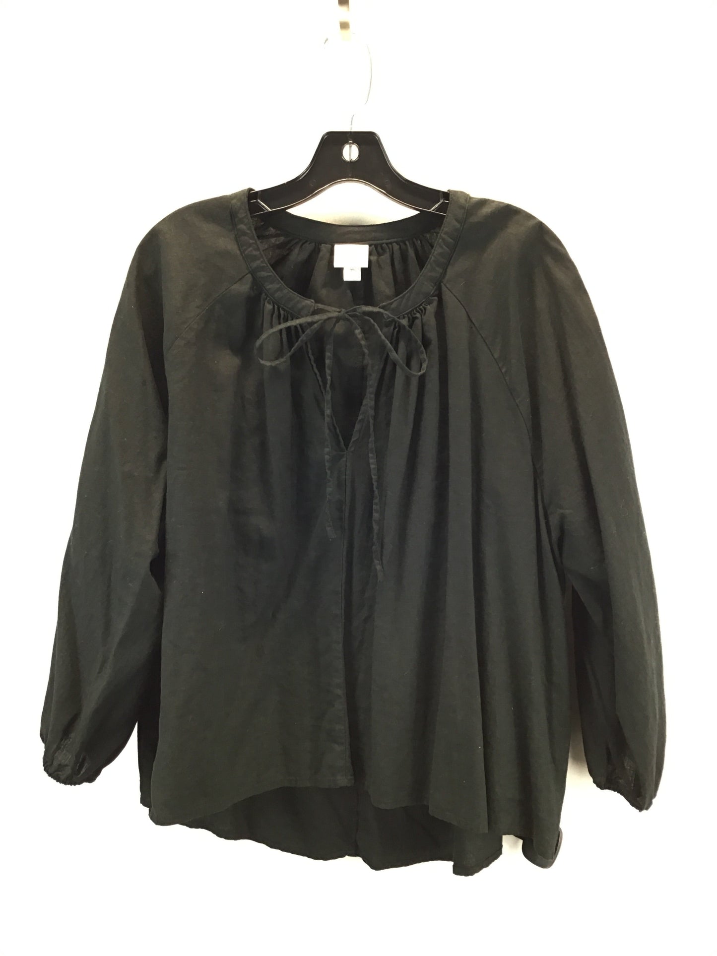 Top Long Sleeve By A New Day In Black, Size: Xl