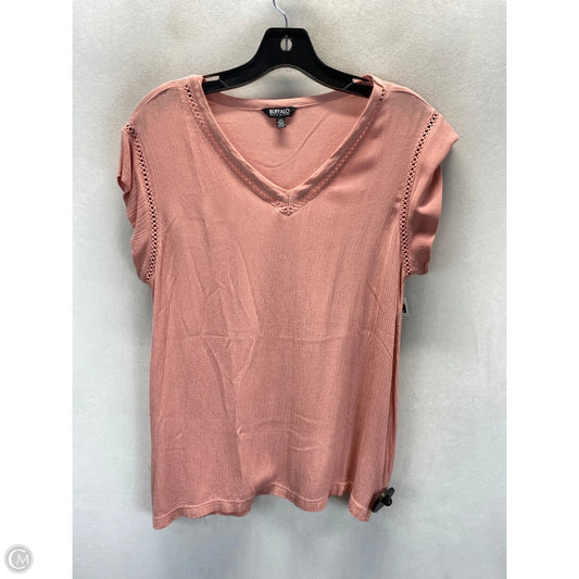 Top Short Sleeve By Buffalo David Bitton In Pink, Size: Sp
