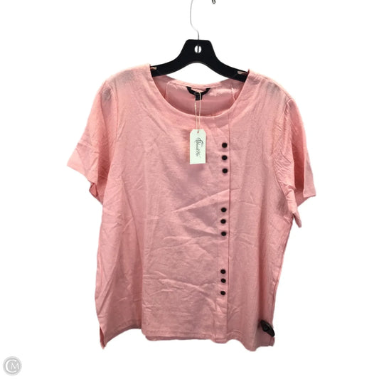 Top Short Sleeve By Clothes Mentor In Pink, Size: M