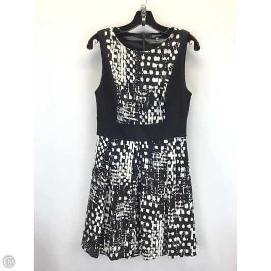 Dress Casual Midi By Ellen Tracy In Black & Cream, Size: 10p