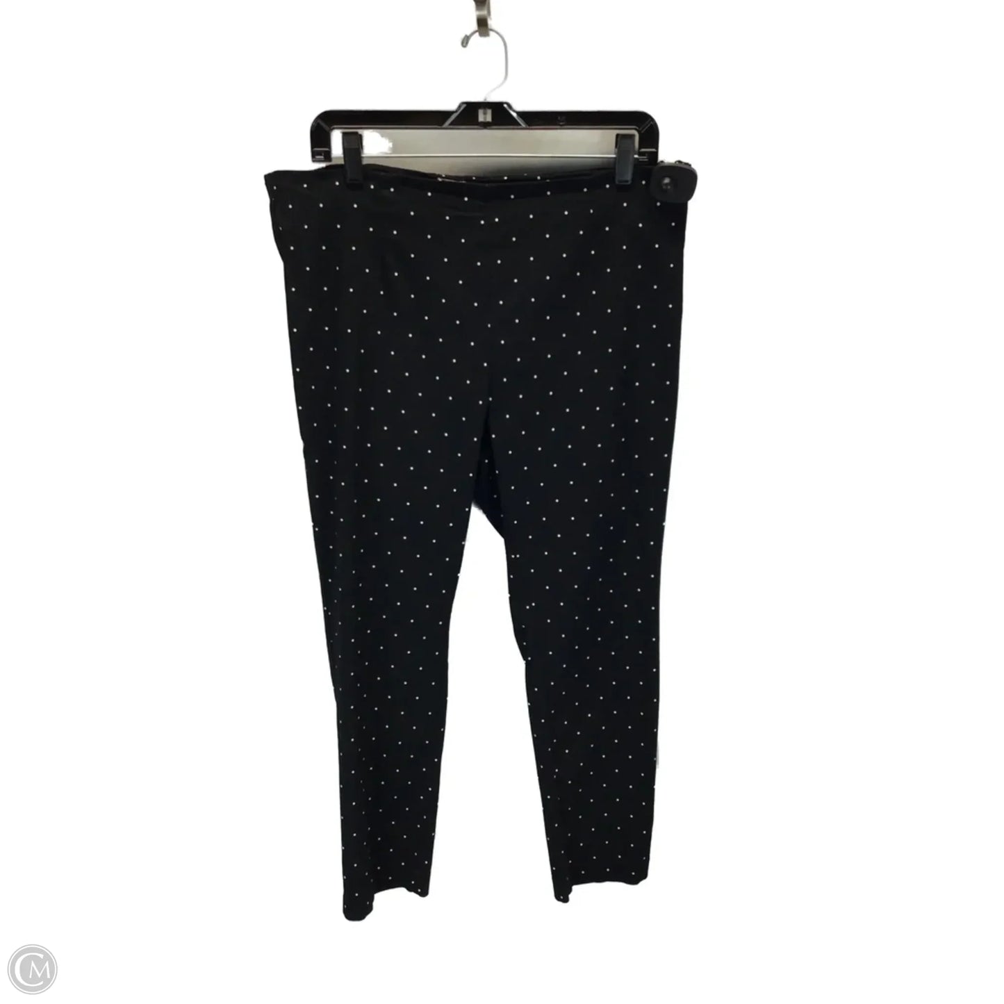 Pants Cropped By A New Day In Black & White, Size: 16