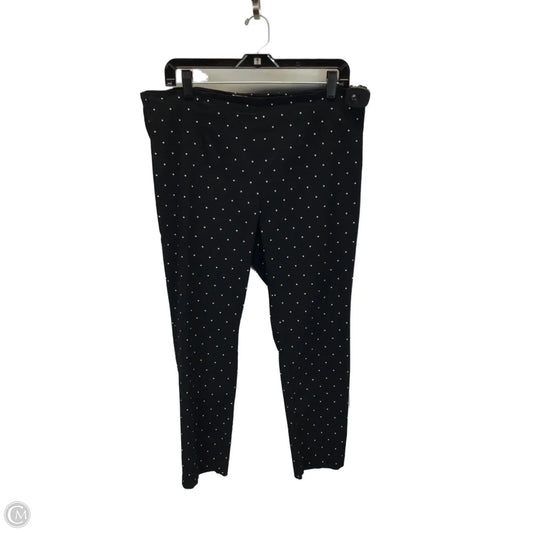 Pants Cropped By A New Day In Black & White, Size: 16