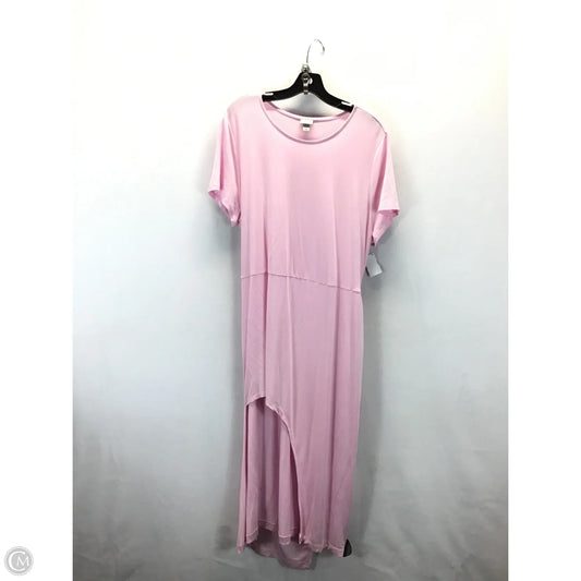 Dress Casual Midi By A New Day In Pink, Size: Xxl