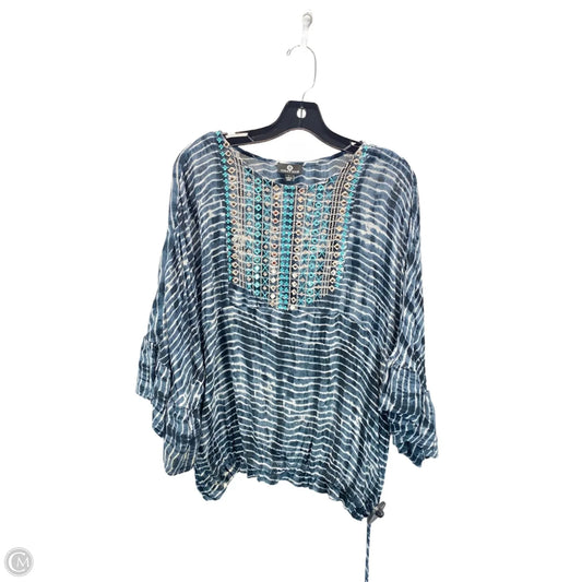Top Short Sleeve By Clothes Mentor In Tie Dye Print, Size: L
