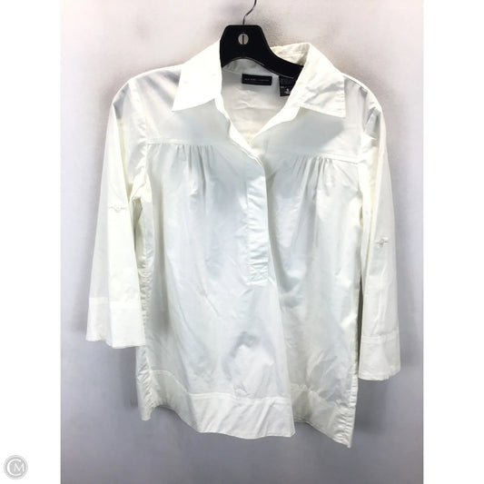 Top Long Sleeve By New York And Co In White, Size: S