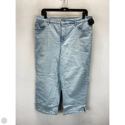 Jeans Cropped By Gloria Vanderbilt In Blue, Size: 14
