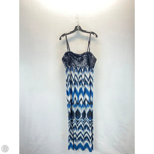 Dress Casual Maxi By Alfani In Black & Blue, Size: Xl