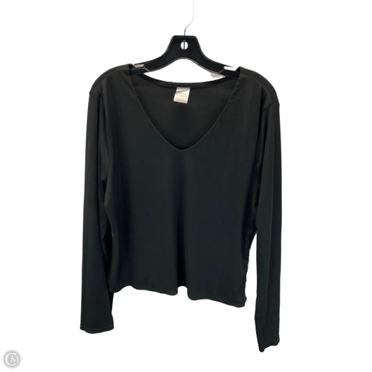 Top Long Sleeve By Clothes Mentor In Black, Size: Xxl