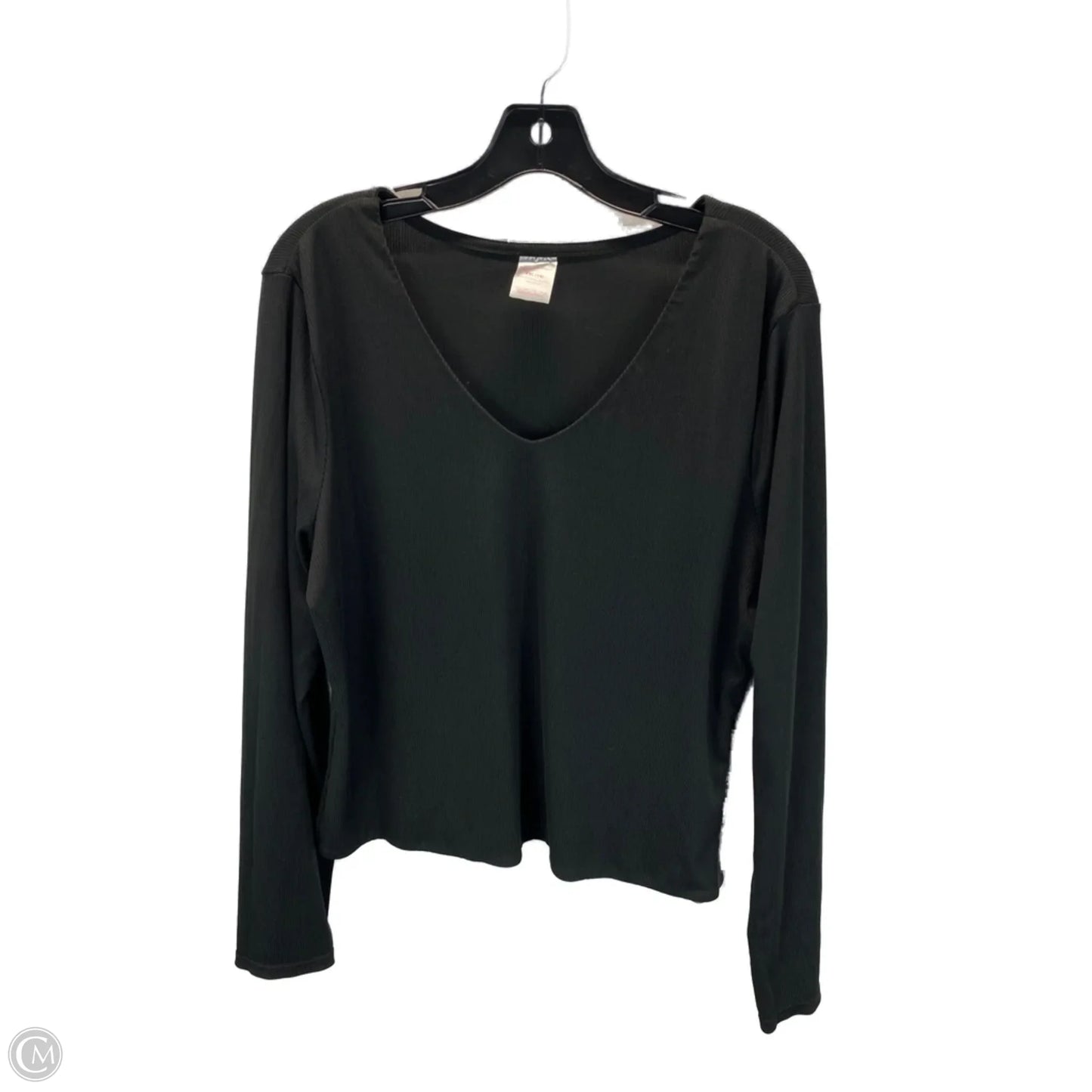 Top Long Sleeve By Clothes Mentor In Black, Size: Xxl