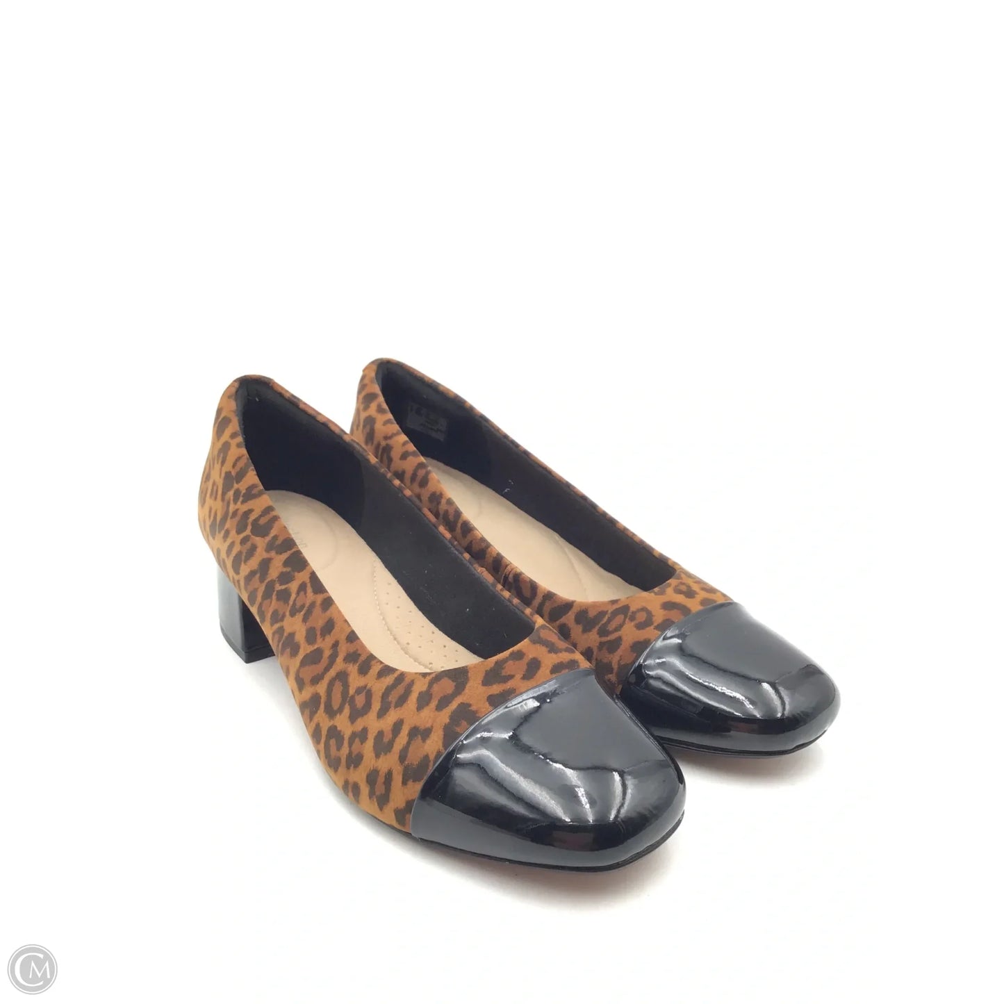 Shoes Heels Block By Clarks In Animal Print, Size: 6