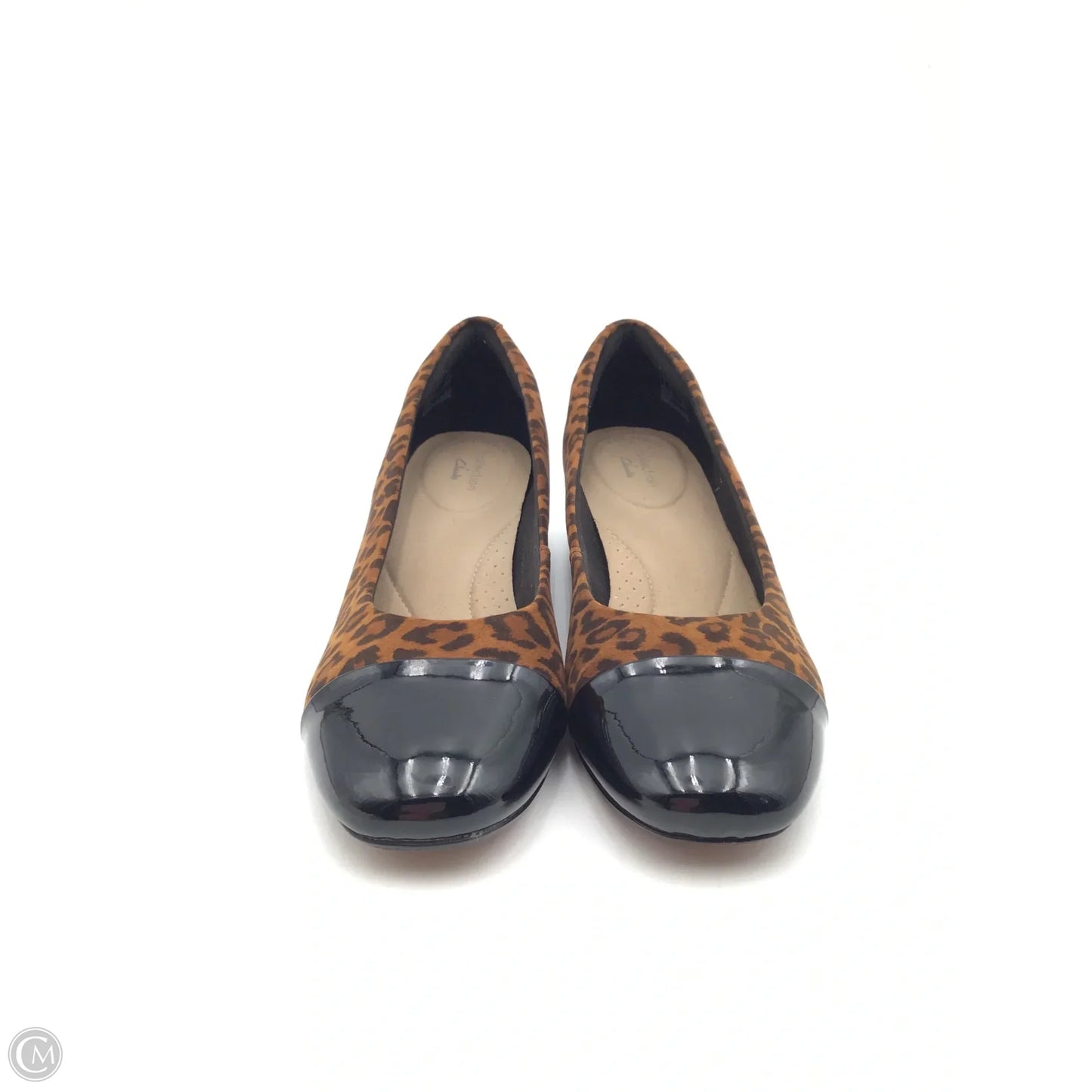 Shoes Heels Block By Clarks In Animal Print, Size: 6