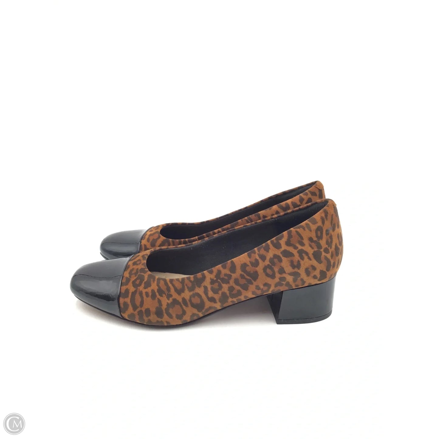 Shoes Heels Block By Clarks In Animal Print, Size: 6