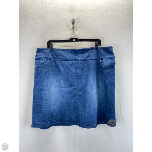 Skort By Sc & Co In Blue Denim, Size: Xxl