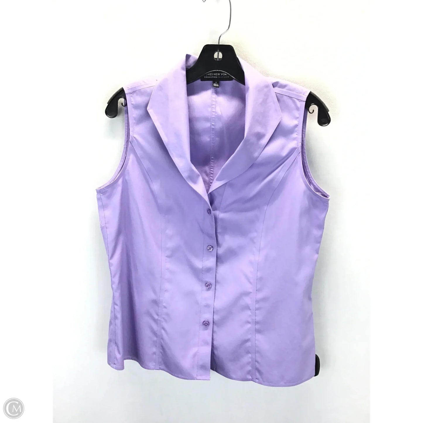 Top Sleeveless By New York And Co In Purple, Size: 8