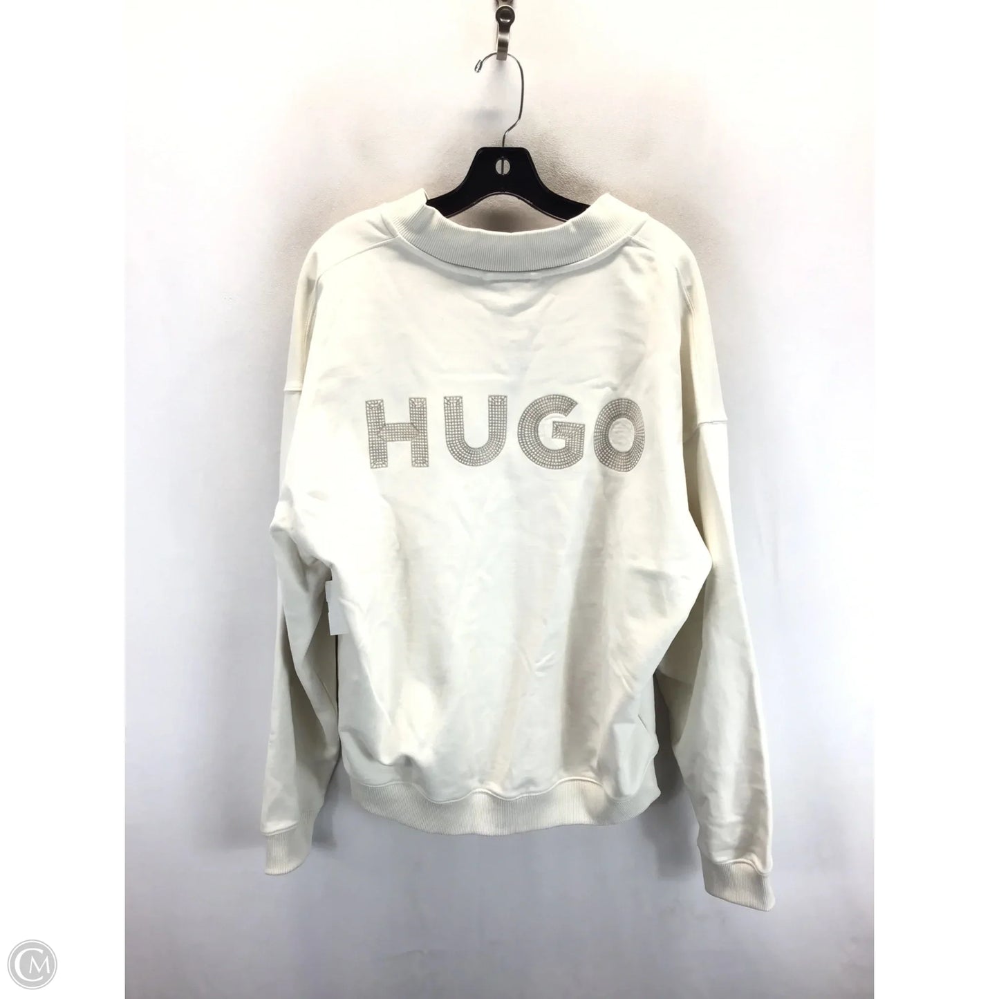Jacket Fleece By Hugo Boss In Cream, Size: M