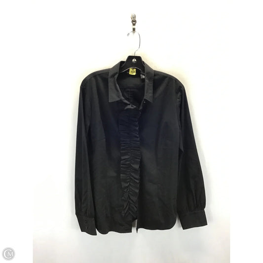 Top Long Sleeve By New York And Co In Black, Size: Xl
