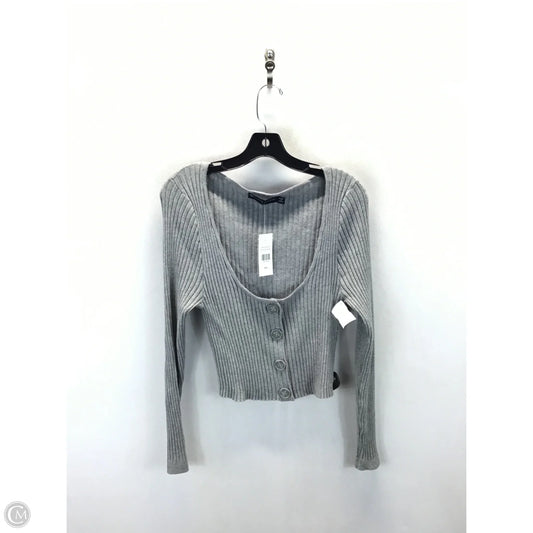 Sweater By Fashion To Figure In Grey, Size: 1x