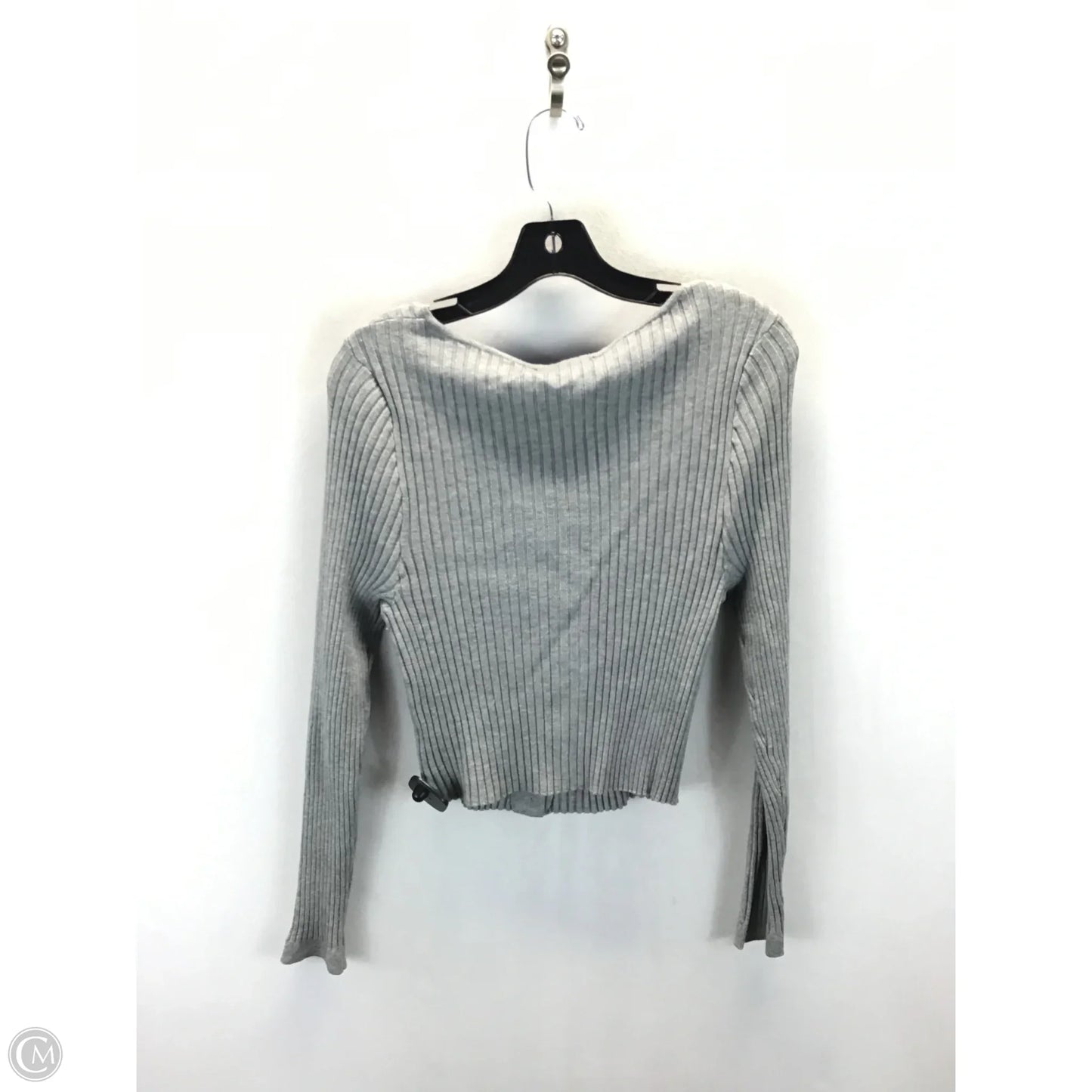 Sweater By Fashion To Figure In Grey, Size: 1x