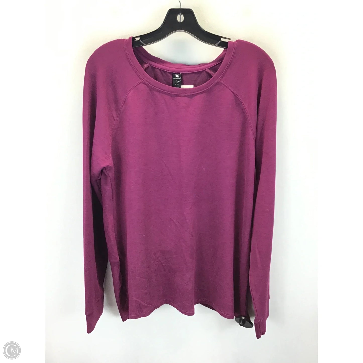 Top Long Sleeve By Yogalicious In Purple, Size: L