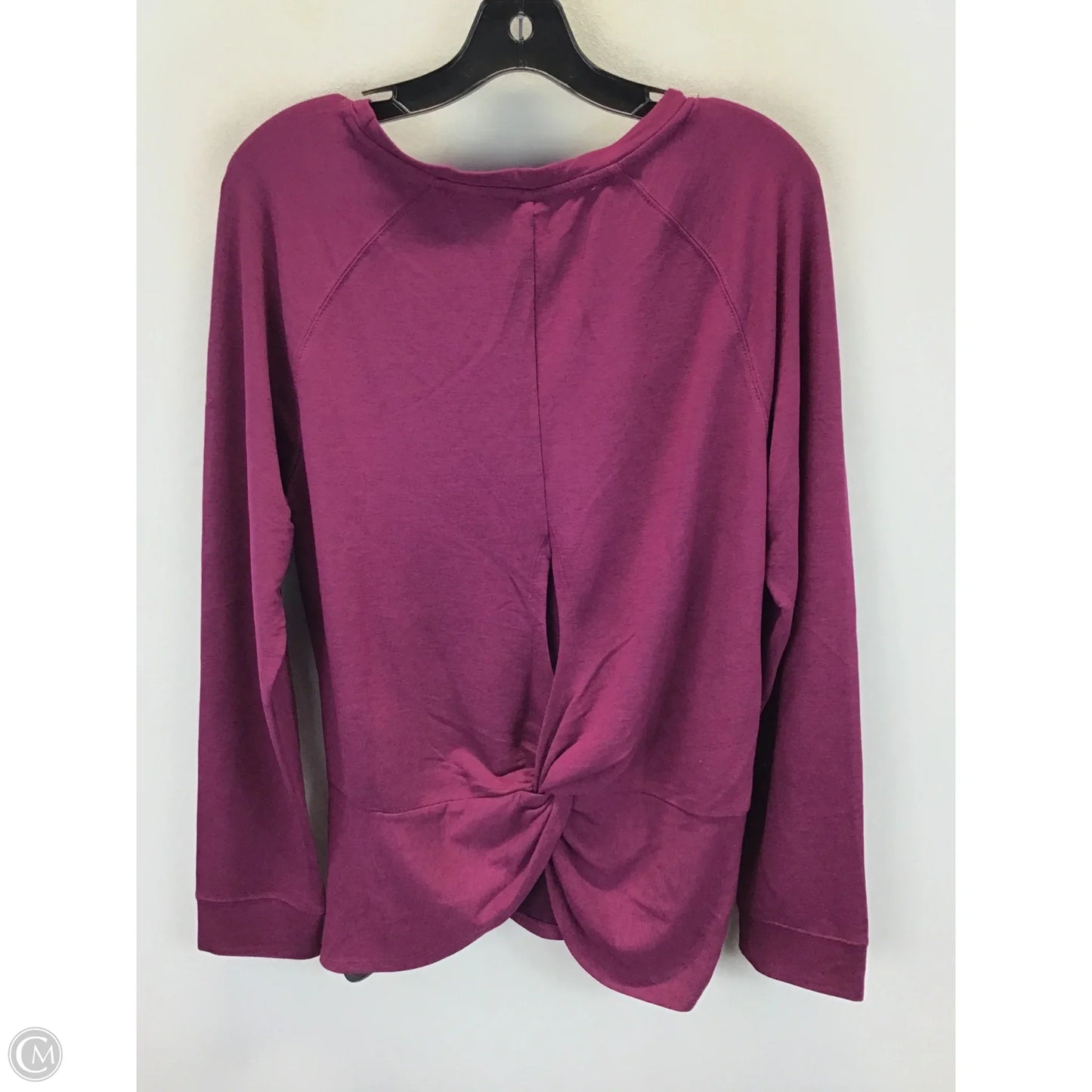 Top Long Sleeve By Yogalicious In Purple, Size: L