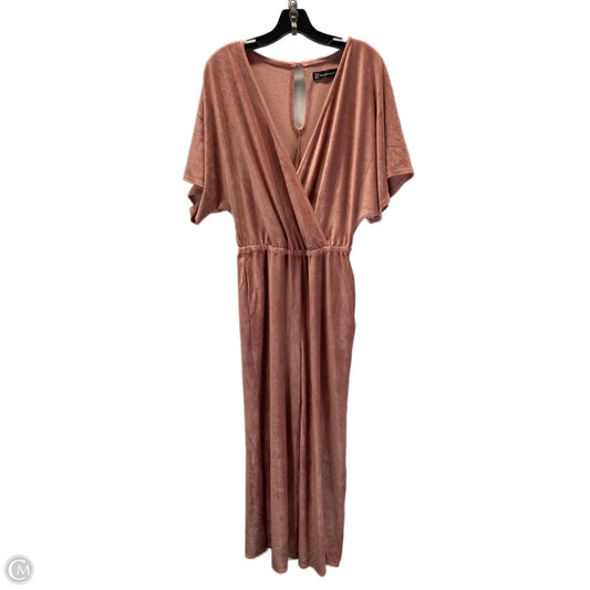 Jumpsuit By New York And Co In Peach, Size: M