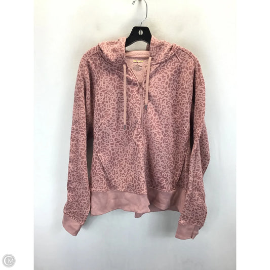 Athletic Jacket By Tek Gear In Animal Print, Size: L