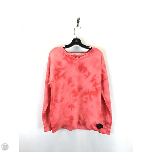 Sweatshirt Collar By Tek Gear In Peach, Size: L