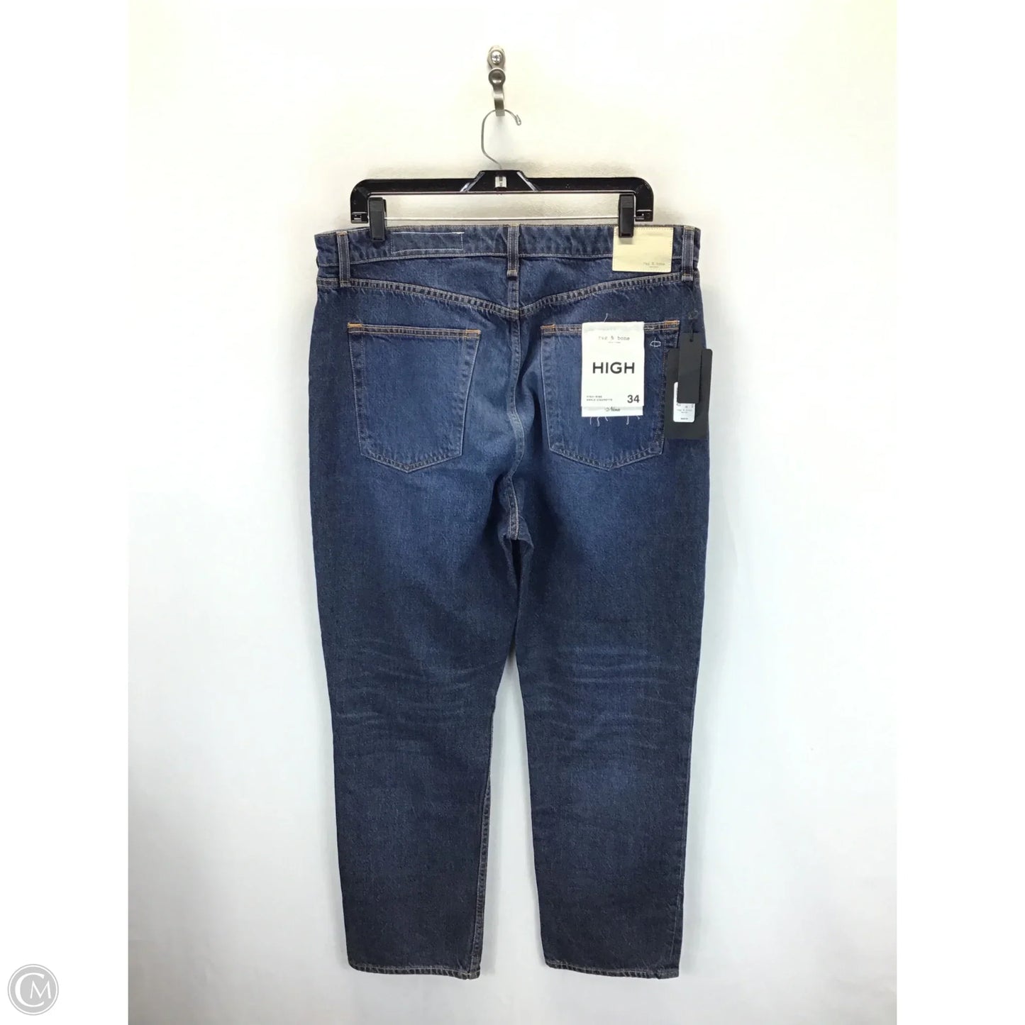 Jeans Boyfriend By Rag And Bone In Blue Denim, Size: 18