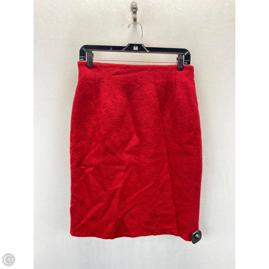 Skirt Midi By Jones New York In Red, Size: 12