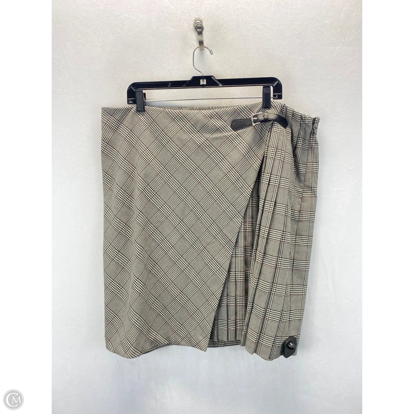 Skirt Midi By J. Jill In Black & Cream, Size: 2x