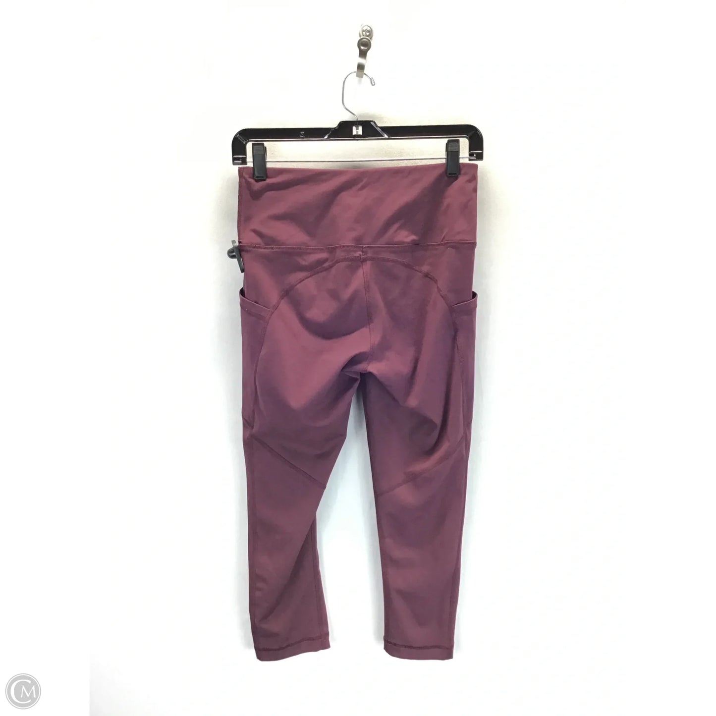 Athletic Leggings By Yogalicious In Maroon, Size: M