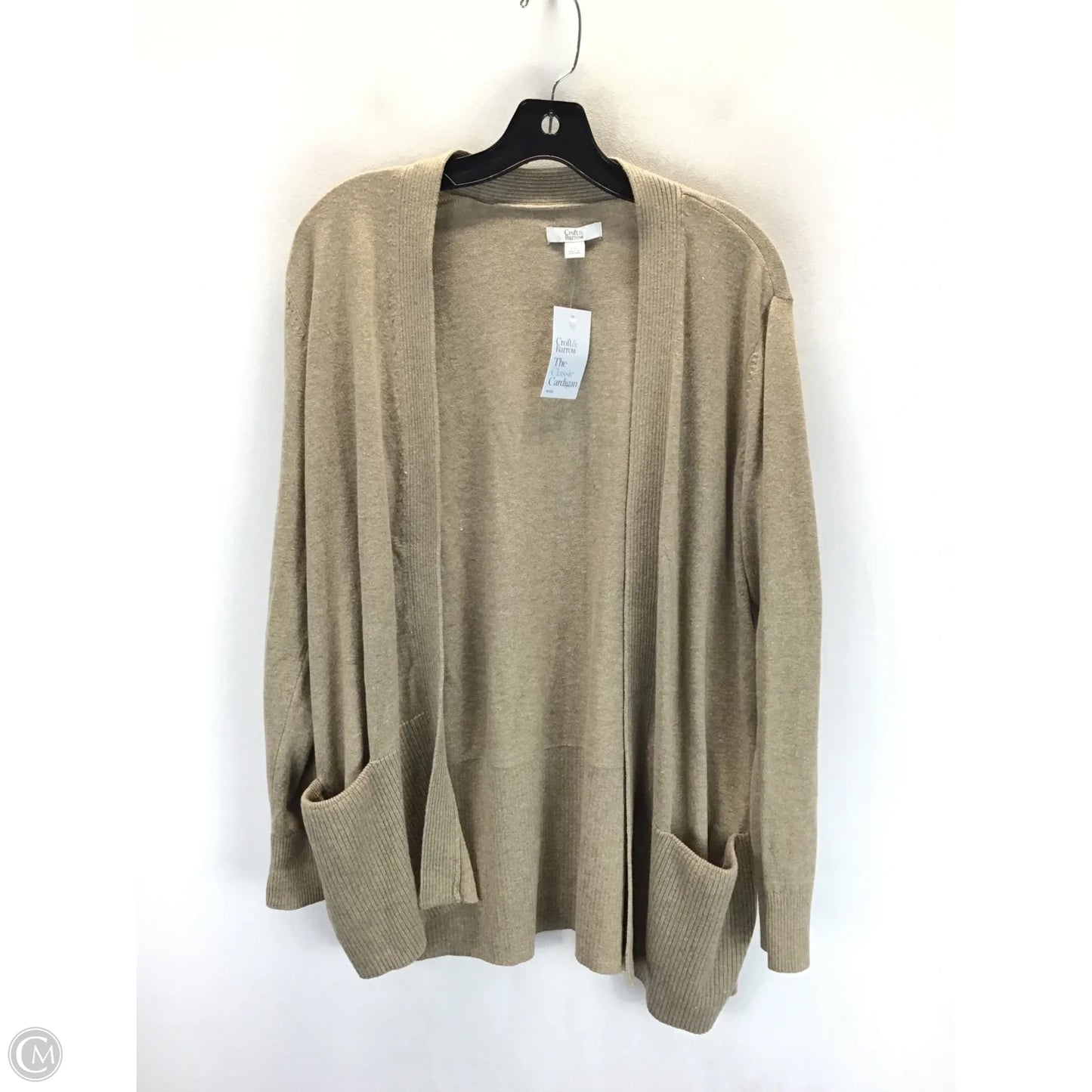 Cardigan By Croft And Barrow In Beige, Size: Lp